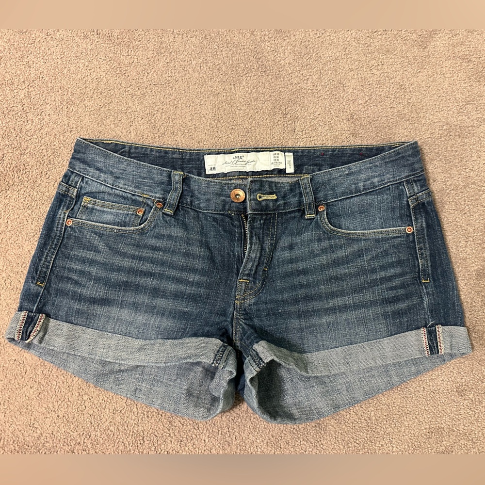 H&M Dark Blue Denim Shorts